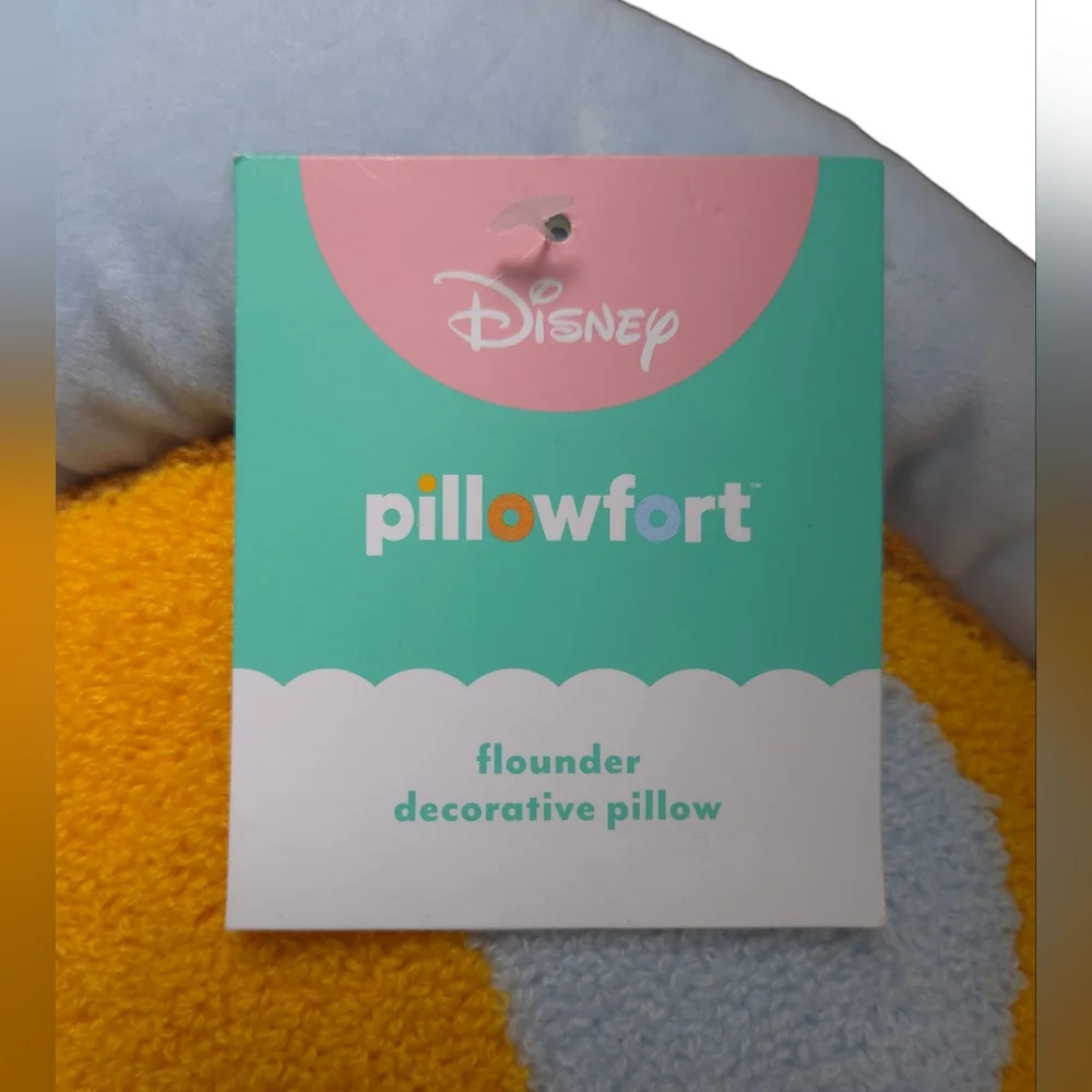 Disney - NEW Pillowfort Princess Ariel Sidekick Flounder Kids' Pillow